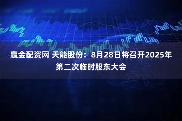 赢金配资网 天能股份：8月28日将召开2025年第二次临时股东大会
