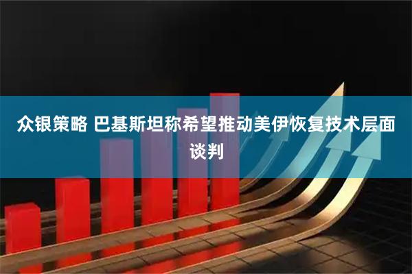 众银策略 巴基斯坦称希望推动美伊恢复技术层面谈判