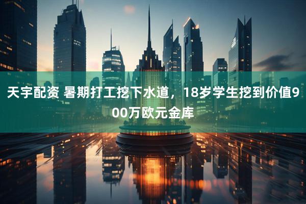 天宇配资 暑期打工挖下水道，18岁学生挖到价值900万欧元金库